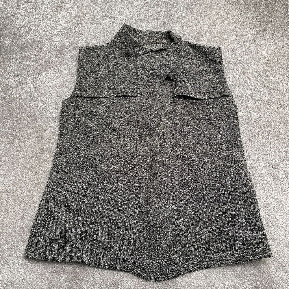 Melrose And Market Open Sweater Vest Womens Small Heather Gray Sleeveless Casual